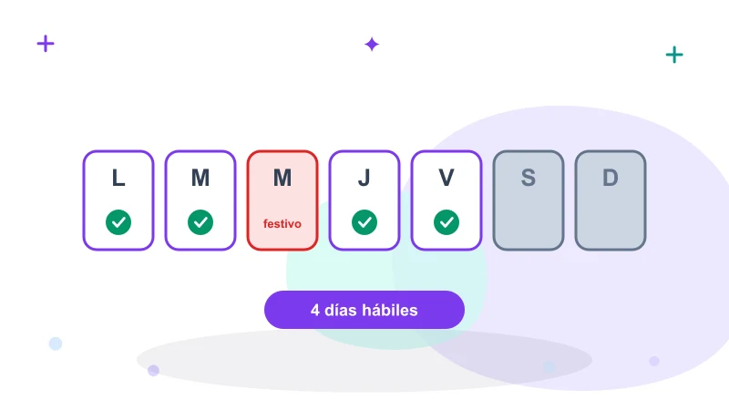 Calculadora de días hábiles