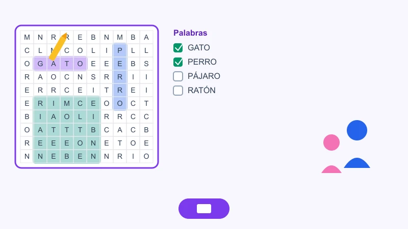 Generador de sopa de letras personalizada para imprimir gratis
